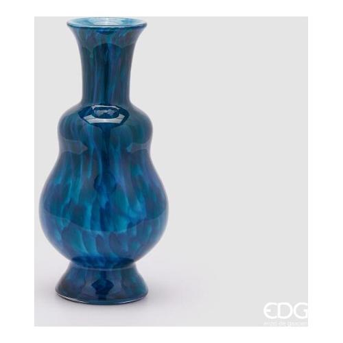 Edg Vaso Vetro (17,5x37cm) bottiglia MACULA Blue 1100544A800