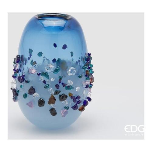 Edg Vaso Vetro (18x25cm) GEMME Light Blue 1100539A881