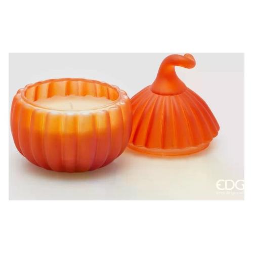 Edg Candela profumata Cranberry & Pomegranate (11x14cm) vetro con tappo PUMPKIN Arancio 6100311ACPO