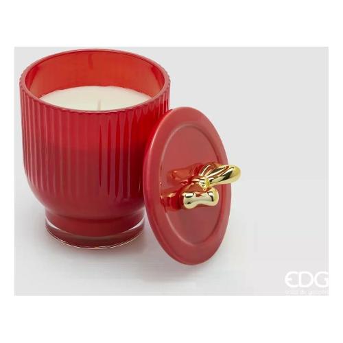 Edg Candela profumata Berry Fruit (9x13cm) con tappo fiocco JOLIE Rosso 6100272ABEF