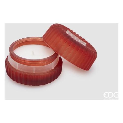 Edg Candela profumata Nordic Vetiver (8x5cm) vetro con tappo JASMINE Rosso 6100055ANOV
