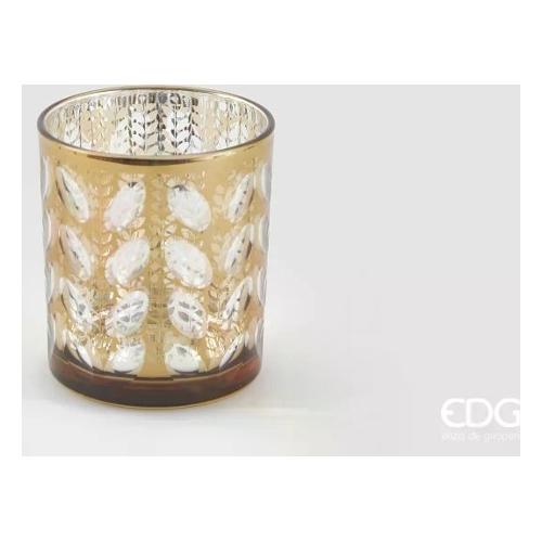 Edg Porta candela (9x10cm) MIRROR Ambra 4400378A247