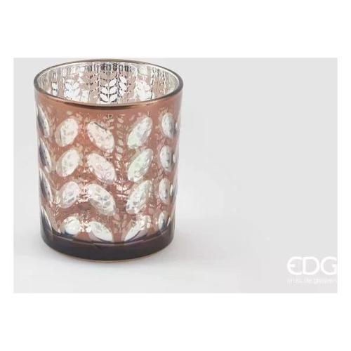 Edg Porta candela (9x10cm) MIRROR Rosa 4400378A500