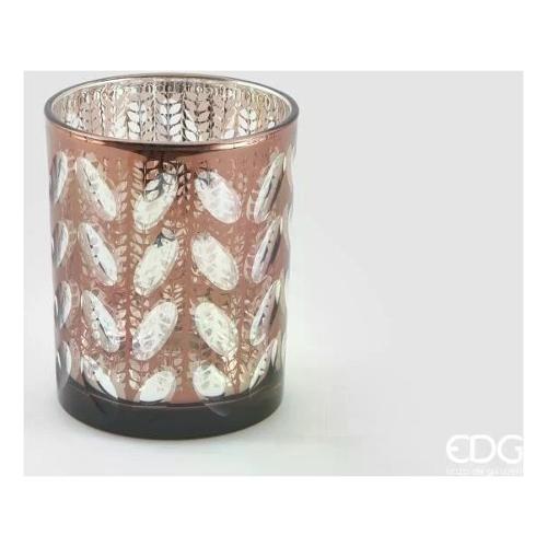 Edg Porta candela (10x12,5cm) MIRROR Rosa 4400379A500