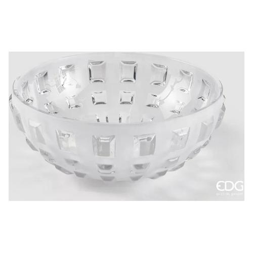 Edg Centro tavola Vetro (25x10,5cm) GEMME Bianco opacizzato 1100957A100