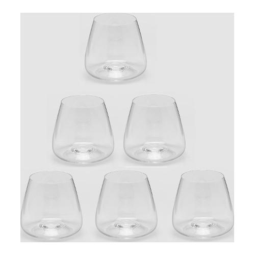 Edg Set bicchieri Acqua 6 pz Vetro (10x9cm) GRACE Trasparente 7800358A000