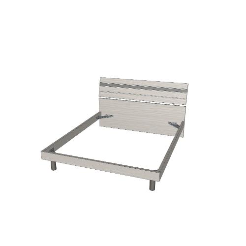 Santa Lucia MISTY Letto due piazze Matwood silk e Clay dark