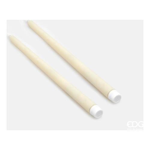 Edg Set candele led 2 pz a stelo Avorio 6100238A110