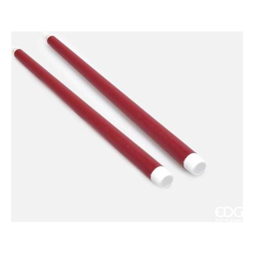 Edg Set candele led 2 pz a stelo Burgundy 6100238A448