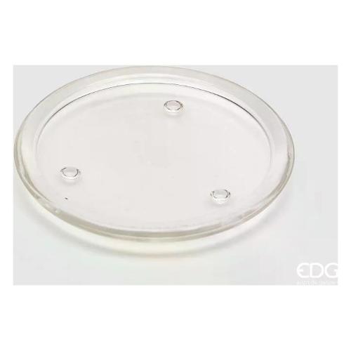 Edg Porta candela (16cm) piattino Trasparente 107330 00