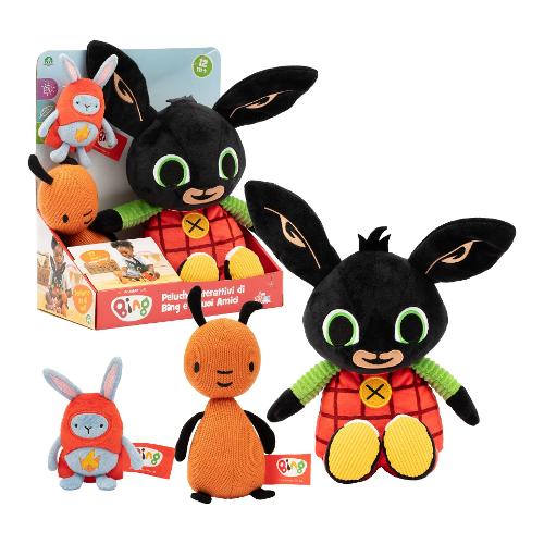 Giochi Preziosi Peluche Plush Interattivo 3 in 1 con Flop e Hoppity BING BNG72000