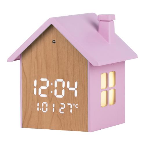 Lowell Sveglia Wooden Case Pink JD 9540P
