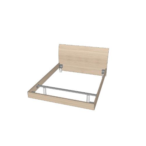 Maronese VELA Letto due piazze Rovere nordico