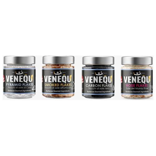 Venequ Selezione sali per barbecue Finishing salt Flakes pack 4 pz VNQ200Z11