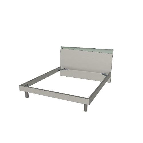 Santa Lucia CIRRO Letto due piazze Eco muschio e Clay light