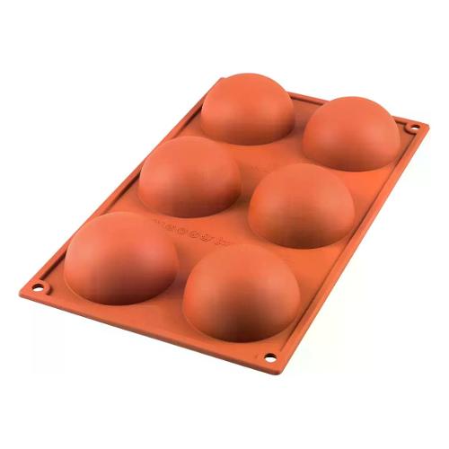 Silikomart Stampo Silicone Pasticceria 6P Half Sphere (7cm) 30 002 00 0060