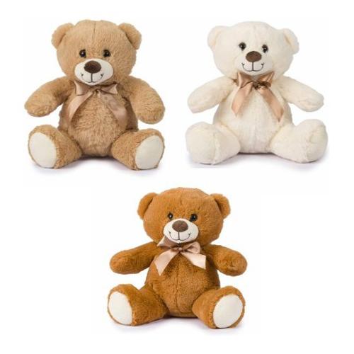 De.Car 2 Peluche Orsetto seduto con fiocco (23cm) Assortito 25750