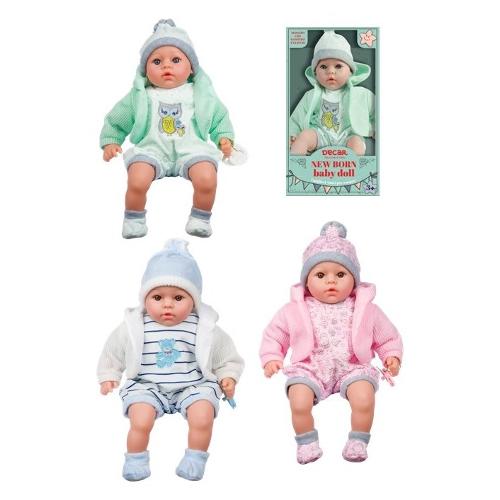 De.Car 2 Bambola Baby Real Born (46cm) Assortito 43871