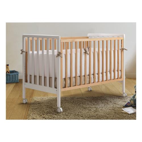 Pali Lettino infanzia FLIPPY evolutivo trasformabile (132,5x72,5x96cm) Bianco e Naturale 0127FLIPPYB