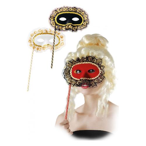 Carnival Toys Maschera carnevale Classica Con bastoncino 01539 (Donna)