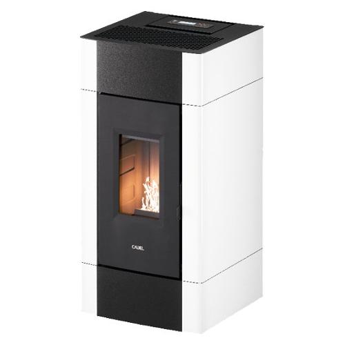 Cadel Stufa pellet 8,5kW CRISTAL 9 T1 White 5 stelle Classe A+ 7025033