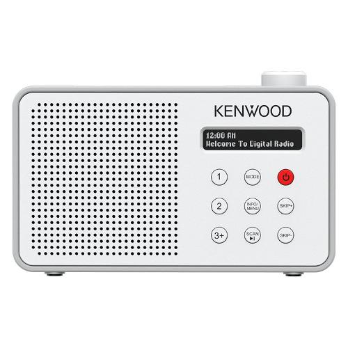 Kenwood Radio DAB+ Automatic Safety Alert White e Silver CR M25DAB W