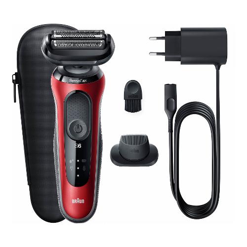 Braun Rasoio barba SERIES 6 SensoFlex Red e Black 61 R1200S