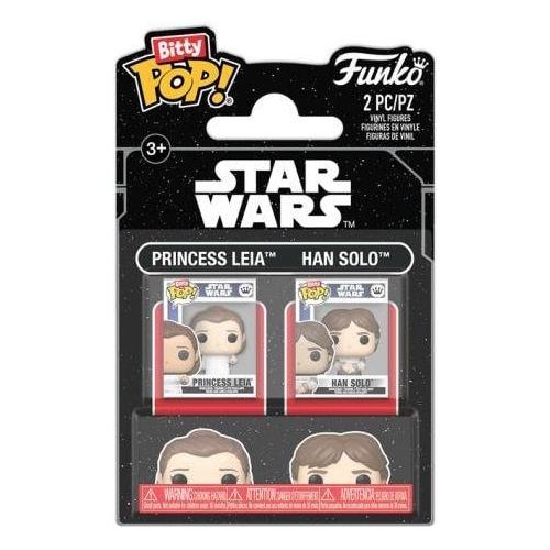 Funko POP BITTY Star Wars Princess Leia & Han Solo 2 Pack 88942
