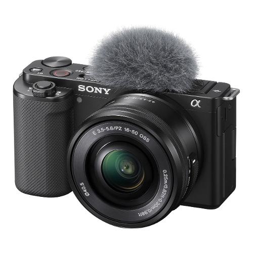 Sony Fotocamera mirrorless 24,2Mpx APS C ZV E10K Kit 16 50 mm F3.5 5.6 OSS II Black ZVE10KB CEC