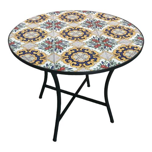 Amicasa Tavolo da esterno metallo SICILIA Art 15 Fisso (90x75cm) AH 245023