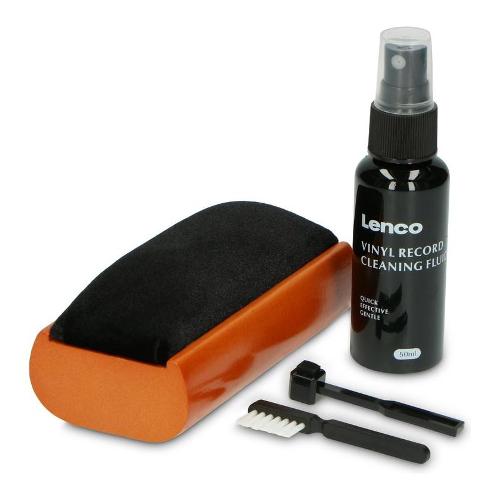 Lenco Kit pulizia vinile Record Cleaning Kit Orange e Black TTA 5IN1