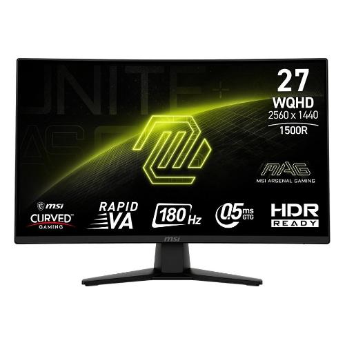 Msi Monitor 27" ( LED 2560x1440 QHD 180Hz ) MAG 274CQF Curvo Black 9S6 3CE31T 007