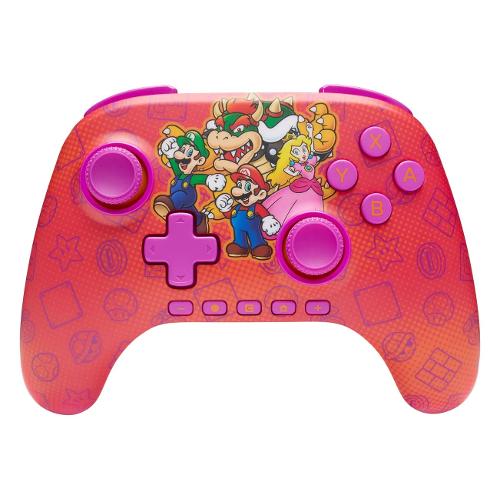 Power A Gamepad SWITCH Mario & Friends Advantage Wireless Red e Pink NSGP0548
