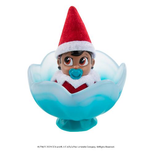 Creativamente Mini personaggio Elfa occhi marroni (8,5x12cm) THE ELF ON THE SHELF Turchese EOTS_PIPS_FM
