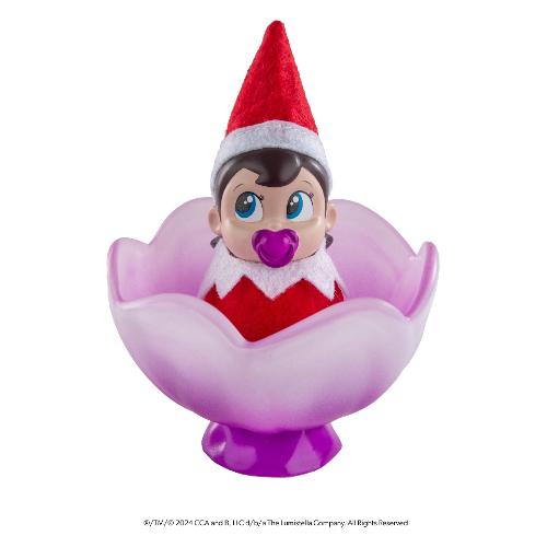 Creativamente Mini personaggio Elfa occhi azzurri (8,5x12cm) THE ELF ON THE SHELF Viola EOTS_PIPS_FA