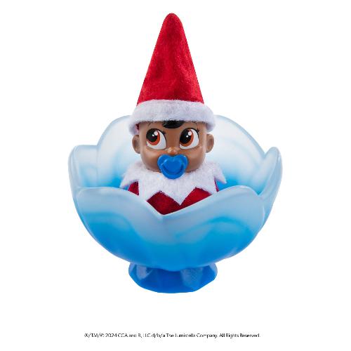 Creativamente Mini personaggio Elfo occhi marroni (8,5x12cm) THE ELF ON THE SHELF Azzurro EOTS_PIPS_MM