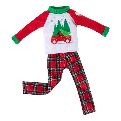 Creativamente Pigiama a quadri Claus Couture per Elfo THE ELF ON THE SHELF EOTS_PIGIA
