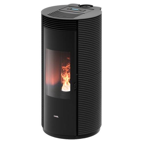 Cadel Stufa pellet 8,5kW SPIN PLUS 9 Airtech UpTwin Black 5 stelle Classe A+ 7024011