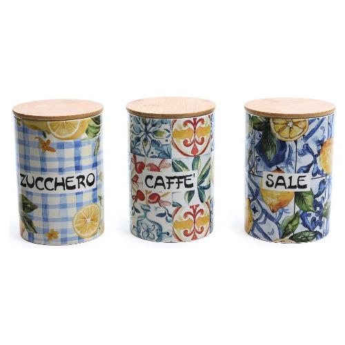Mercury Barattolo ceramica (10x15cm) LEMON Assortito 05847