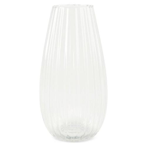 Mercury Vaso Vetro (15x25cm) goccia millerighe Trasparente 67299