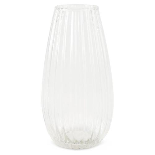 Mercury Vaso Vetro (12x26cm) goccia millerighe Trasparente 67305