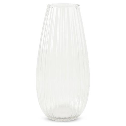 Mercury Vaso Vetro (17x37cm) goccia millerighe Trasparente 67282