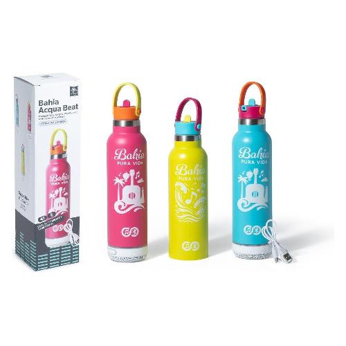 Mercury Borraccia termica inox (500ml) ACQUA BEAT con altoparlante Bluetooth Assortito 09777