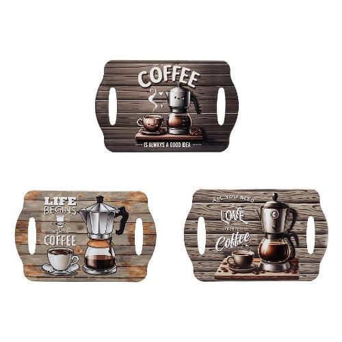 Mercury Vassoio Ceramica (28x18cm) COFFEE TIME Assortito 05472