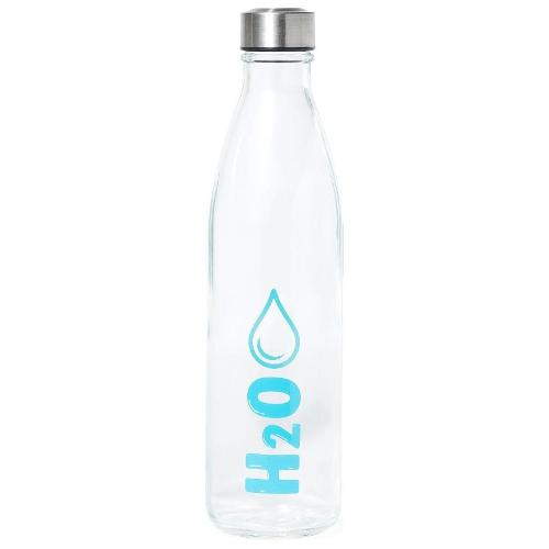 Mercury Bottiglia (1Lt) tappo Inox H2O Trasparente e Azzurro 06561