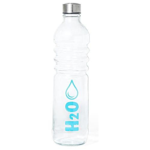 Mercury Bottiglia (1,25Lt) tappo Inox H2O Trasparente e Azzurro 06554