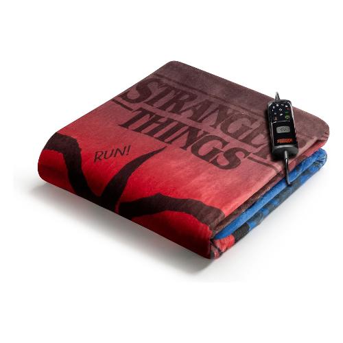 Imetec Coperta elettrica CALDOPLAID Stranger Things una piazza Red e Blue 26177 6 T