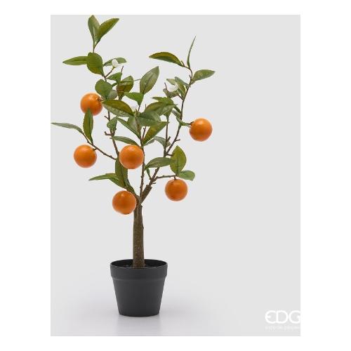 Edg Pianta artificiale Vaso Mandarino Orange con frutt (60cm) 2500134A300