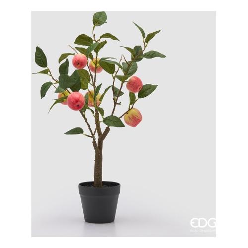 Edg Pianta artificiale Vaso Melo Yellow Red con frutti (60cm) 2500133A240