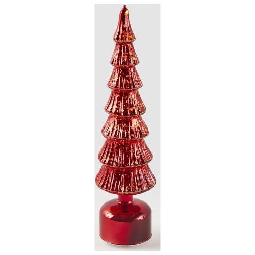 Edg Albero Natale soprammobile TWIST Assortito Rosso 8100985A400 (10x40cm) LED